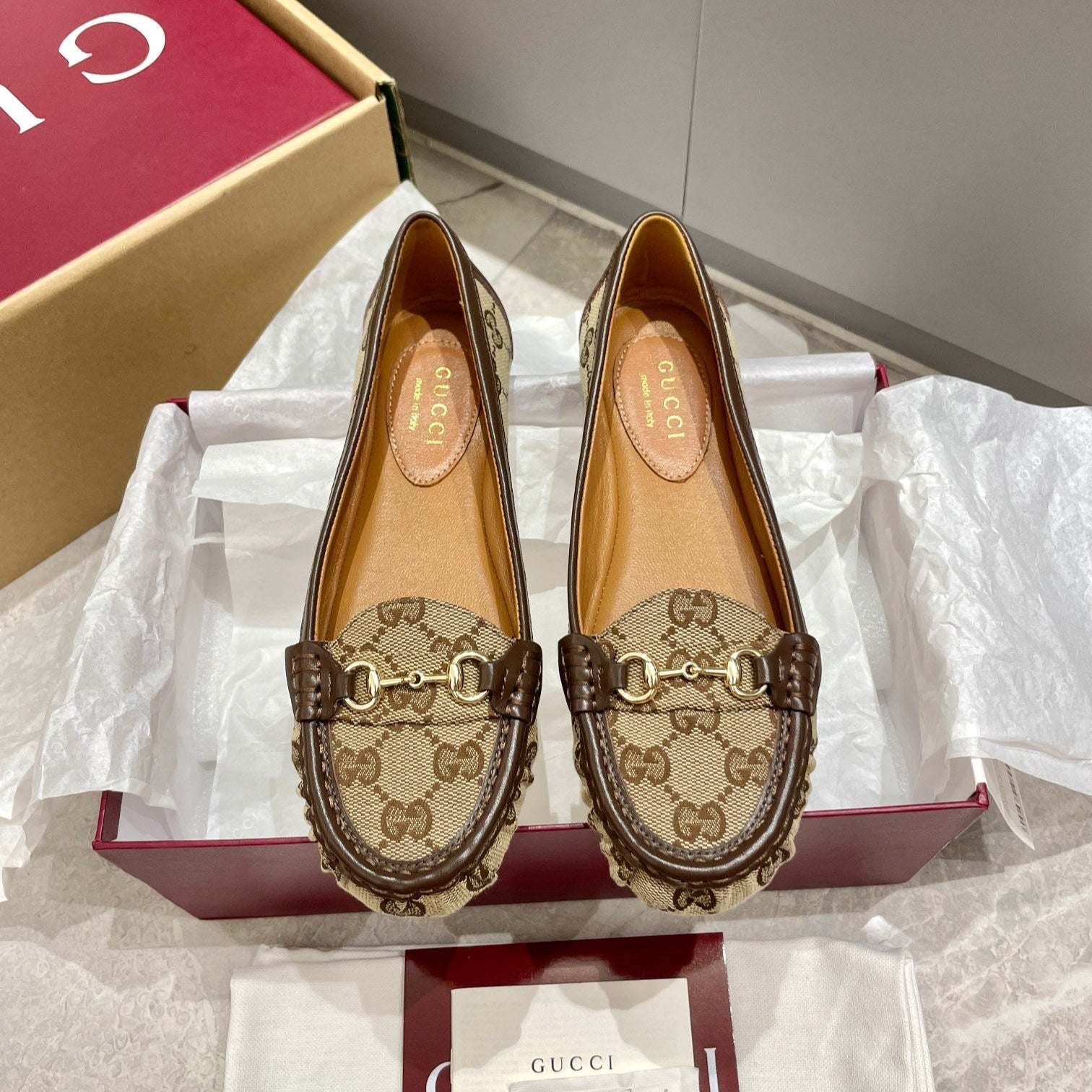 Horsebit Ballet Flats - GUCCI