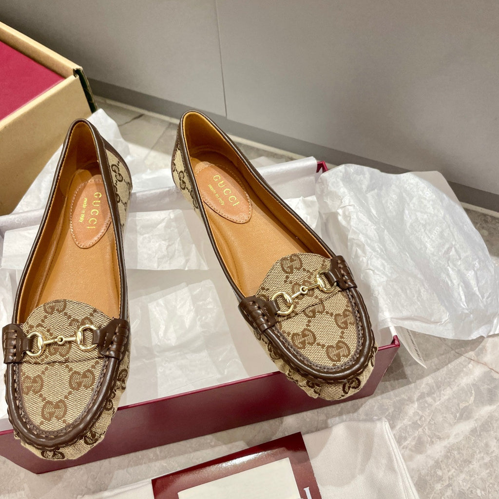 Horsebit Ballet Flats - GUCCI