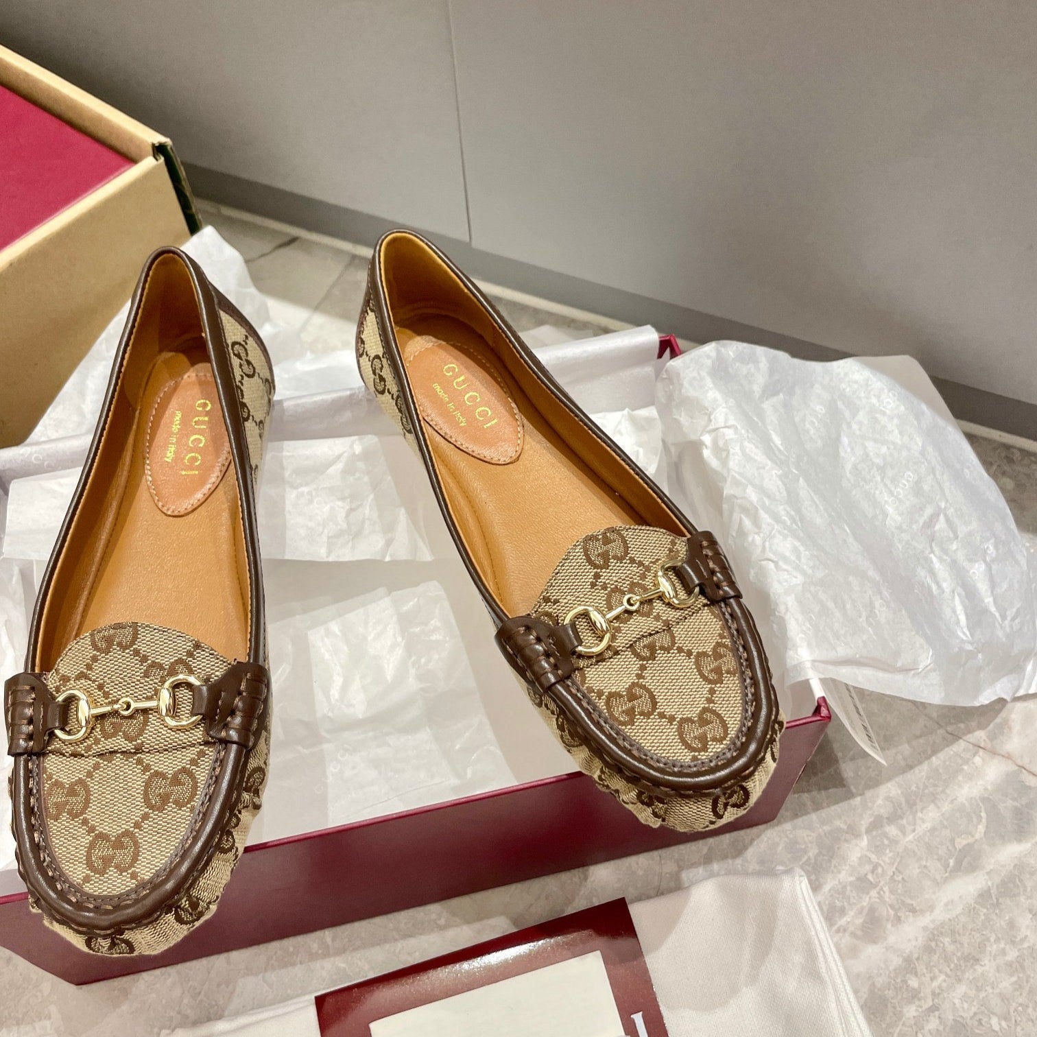 Horsebit Ballet Flats - GUCCI