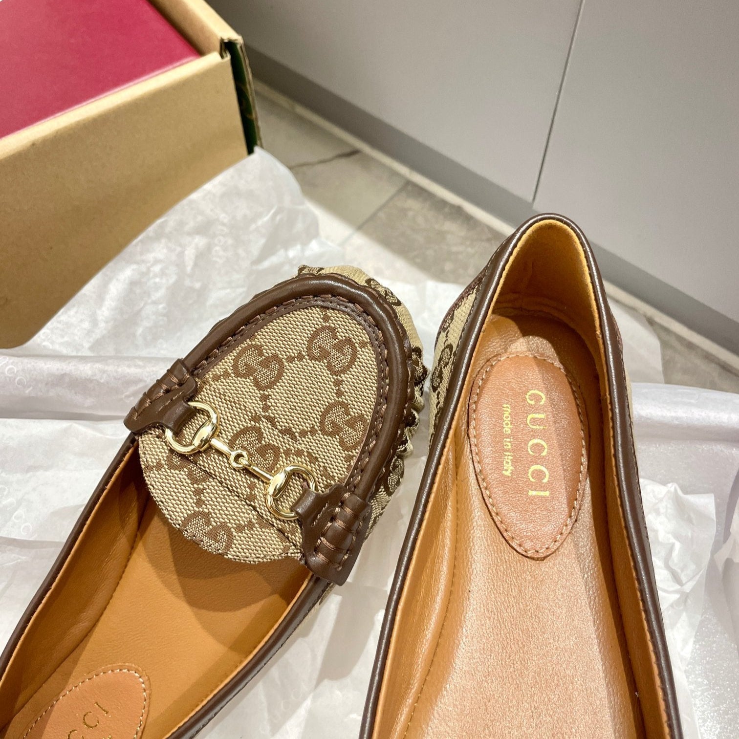 Horsebit Ballet Flats - GUCCI