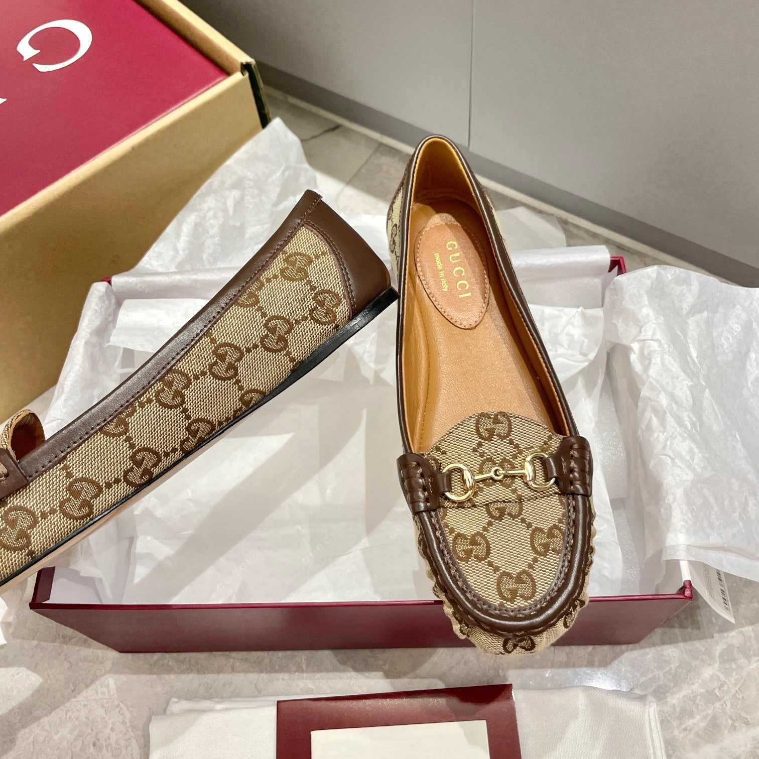 Horsebit Ballet Flats - GUCCI