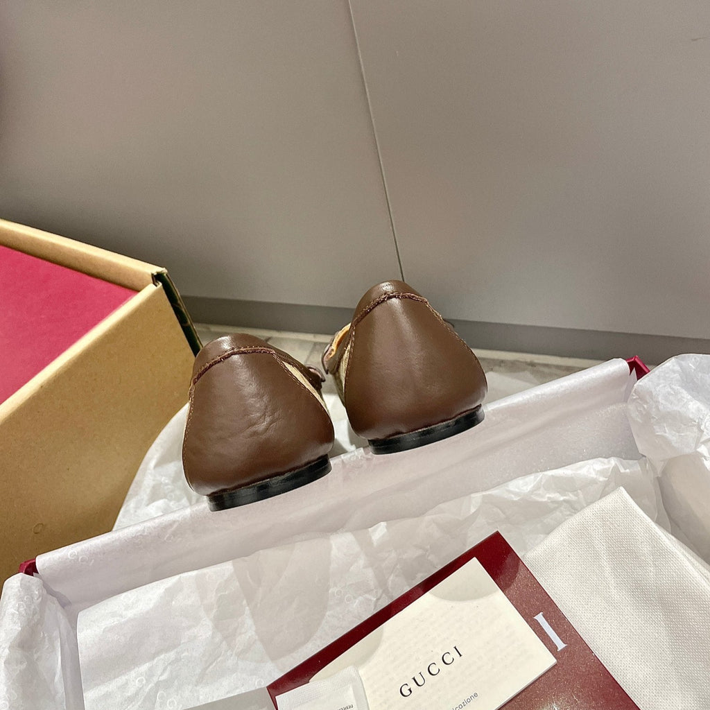 Horsebit Ballet Flats - GUCCI