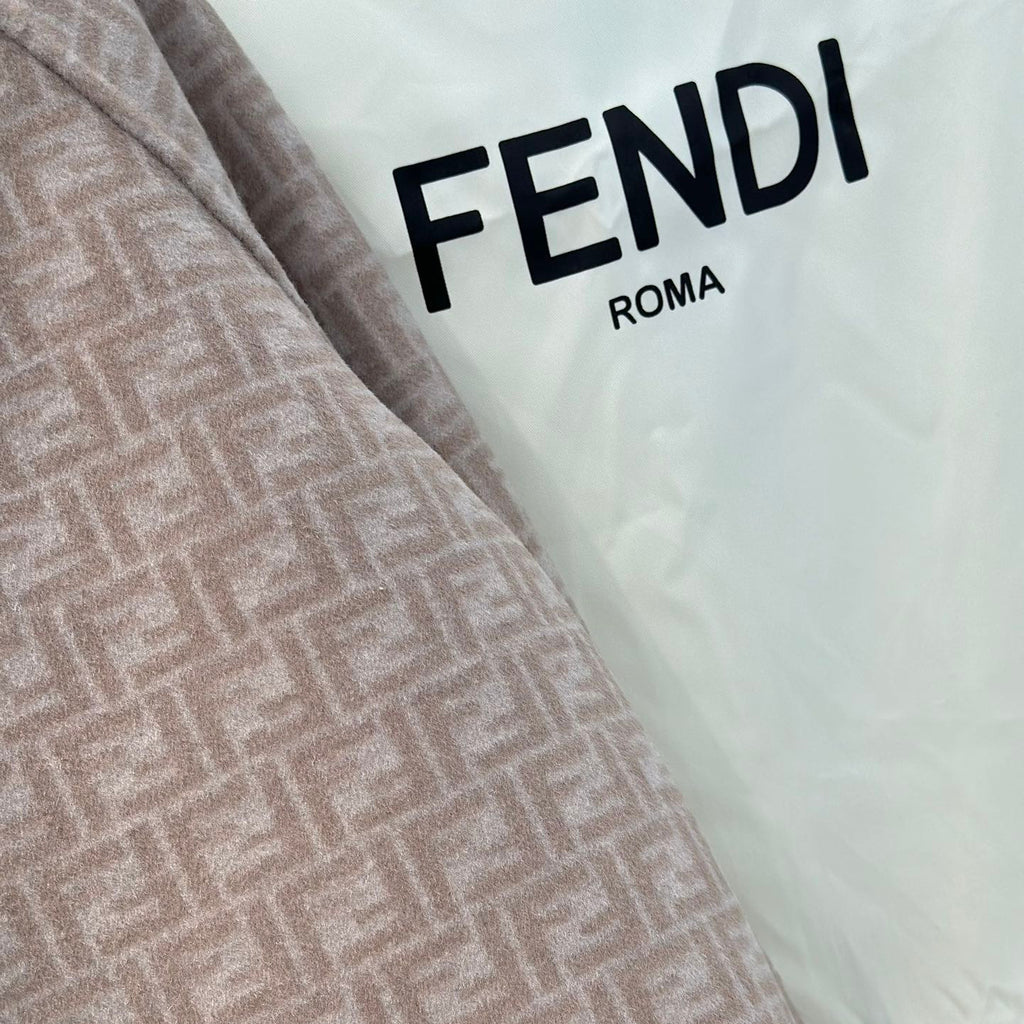Monograph Reversible Wool Cropped Coat - FENDI