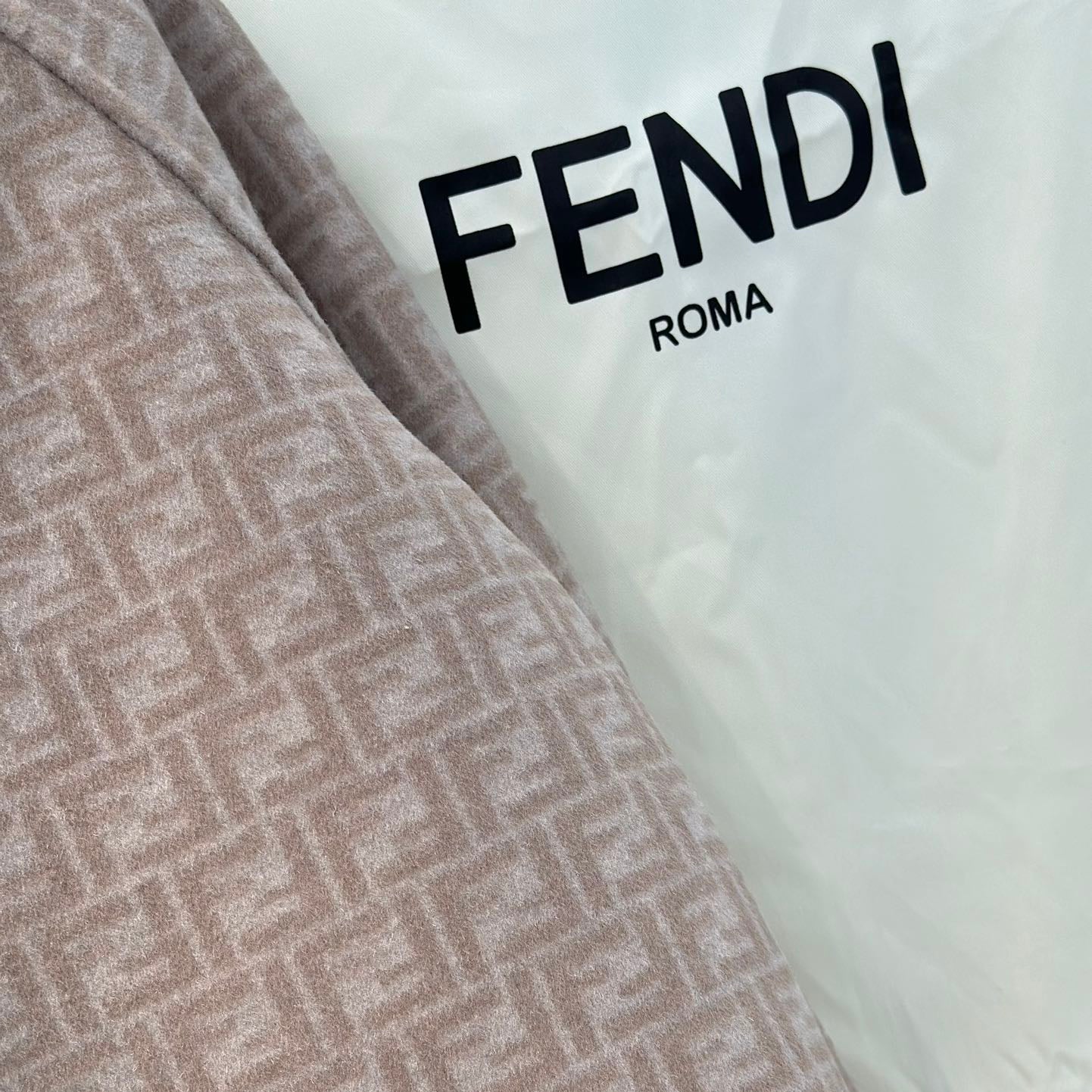 Monograph Reversible Wool Cropped Coat - FENDI