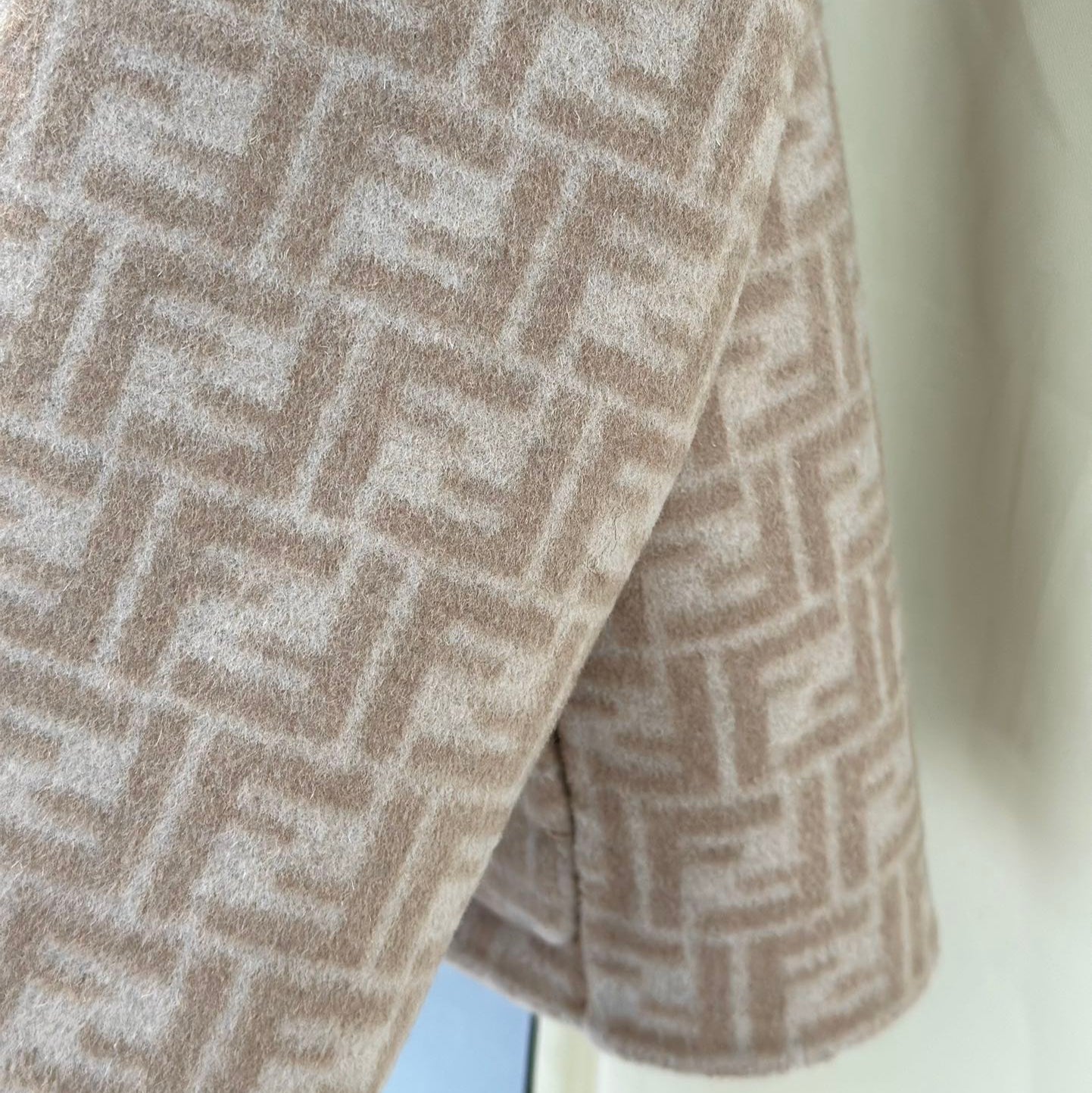 Monograph Reversible Wool Cropped Coat - FENDI