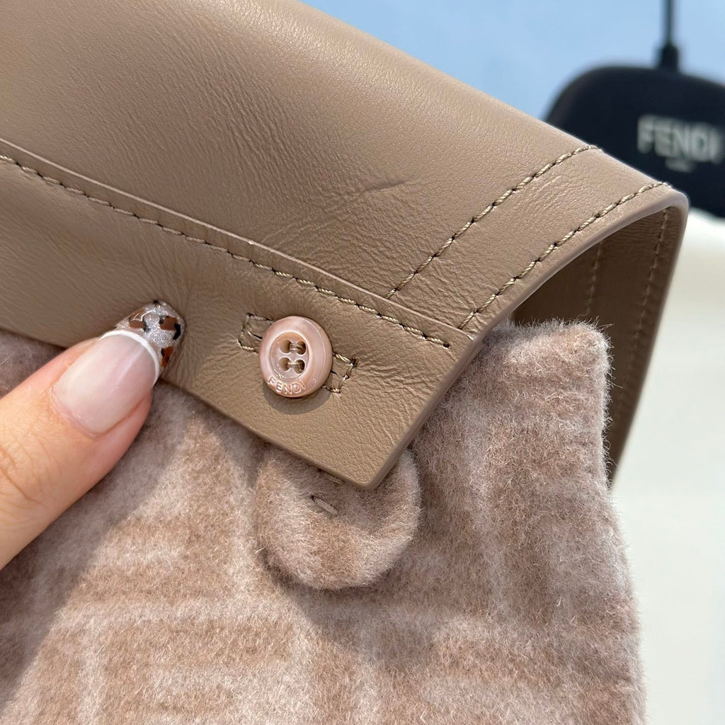 Monograph Reversible Wool Cropped Coat - FENDI