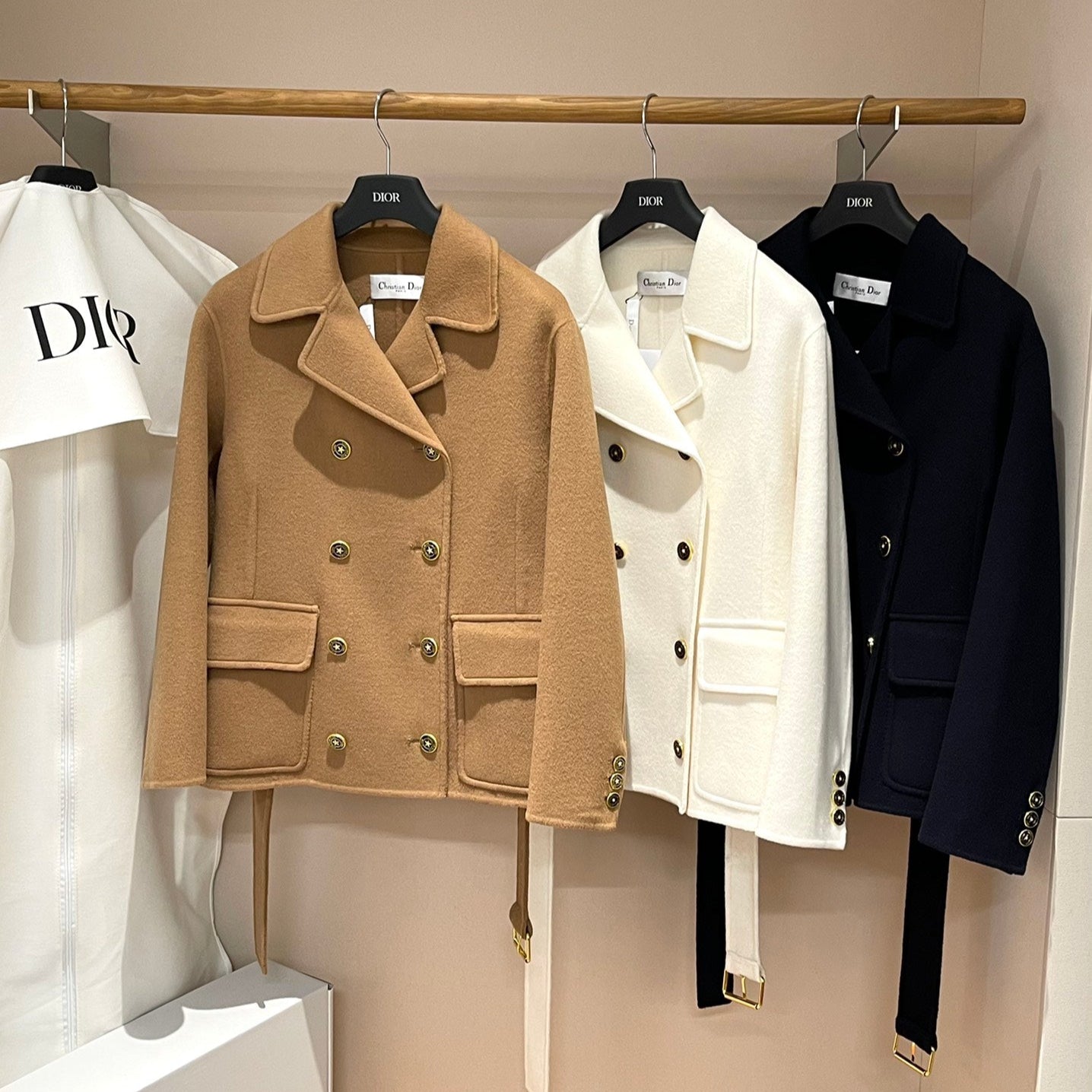 Long, Short, Double-faced Cashmere Coat