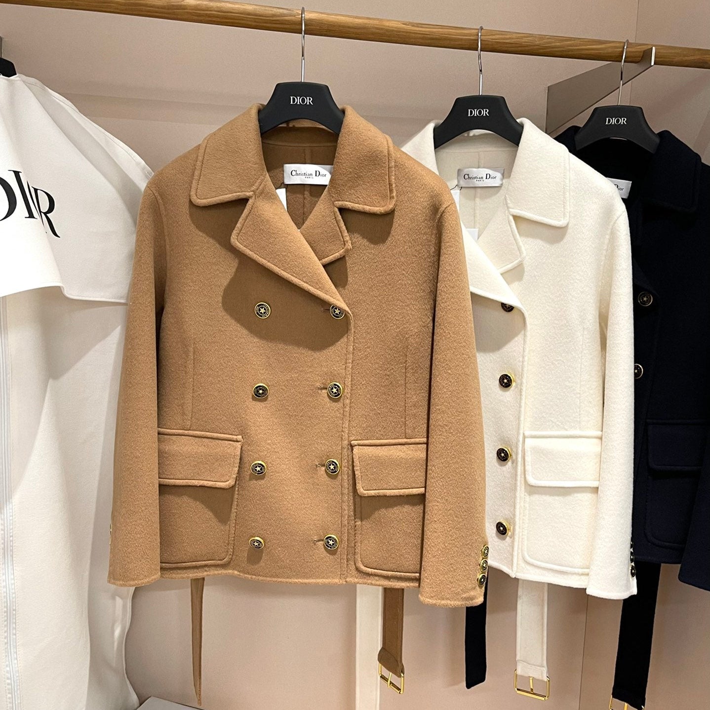 Long, Short, Double-faced Cashmere Coat