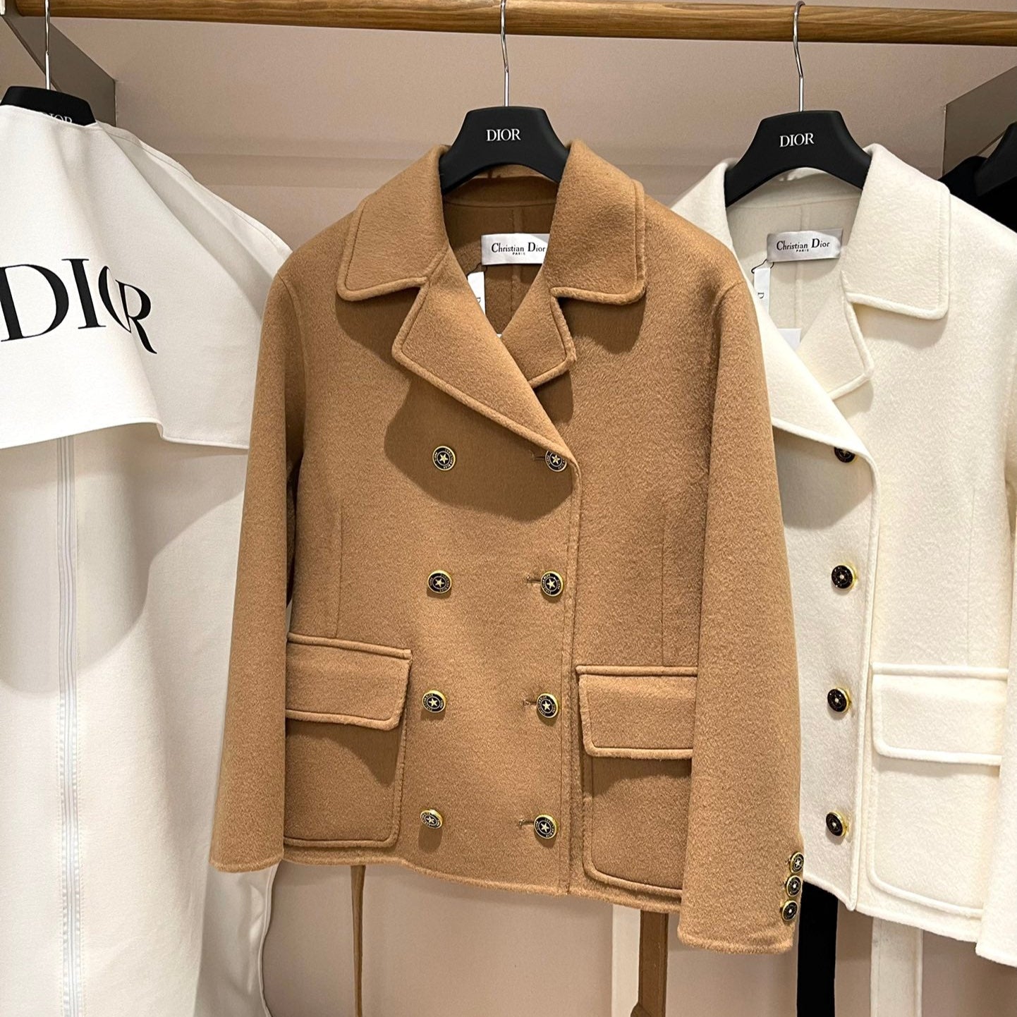 Long, Short, Double-faced Cashmere Coat