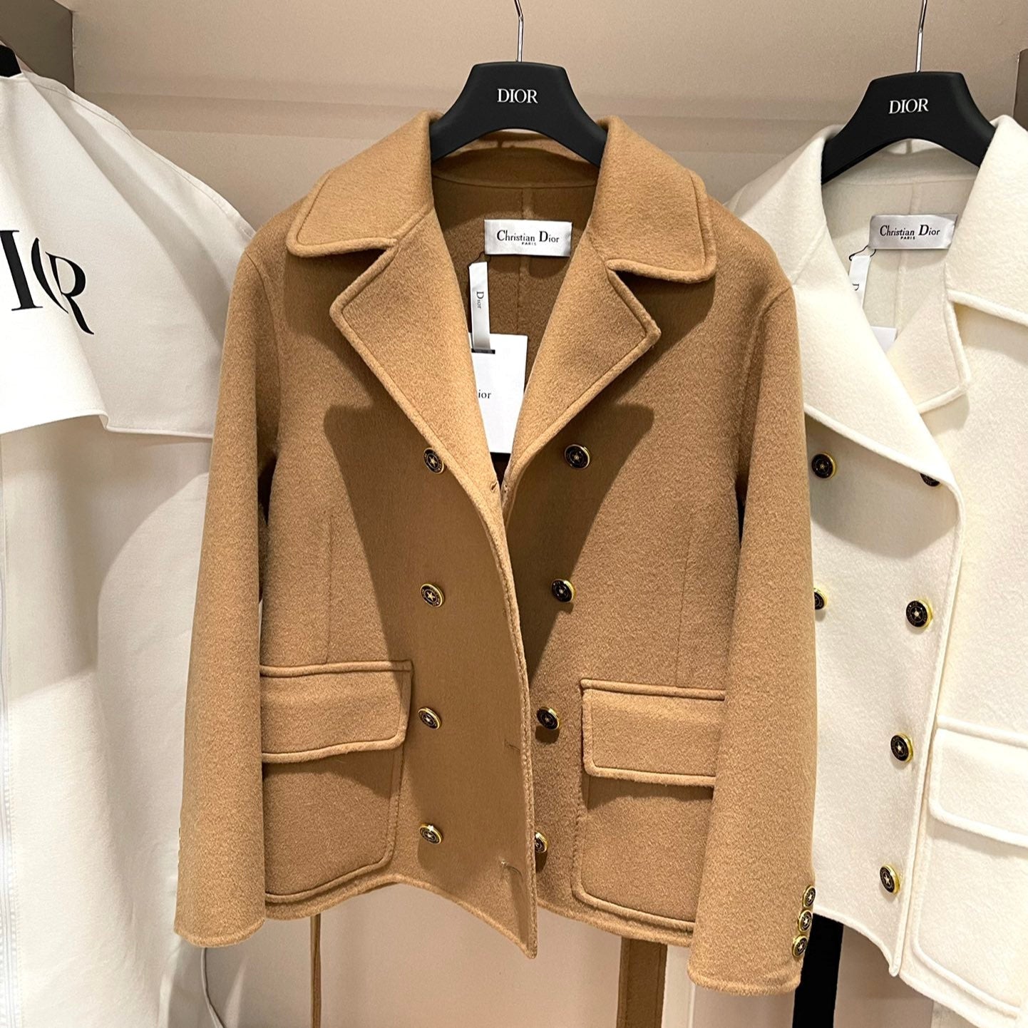Long, Short, Double-faced Cashmere Coat
