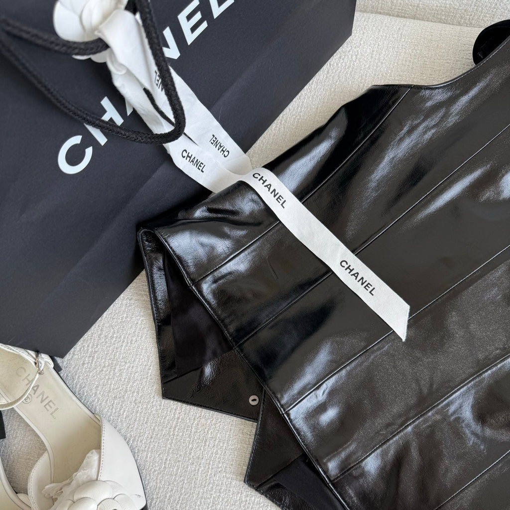 Handcrafted Genuine Sheepskin Vest - CHANEL