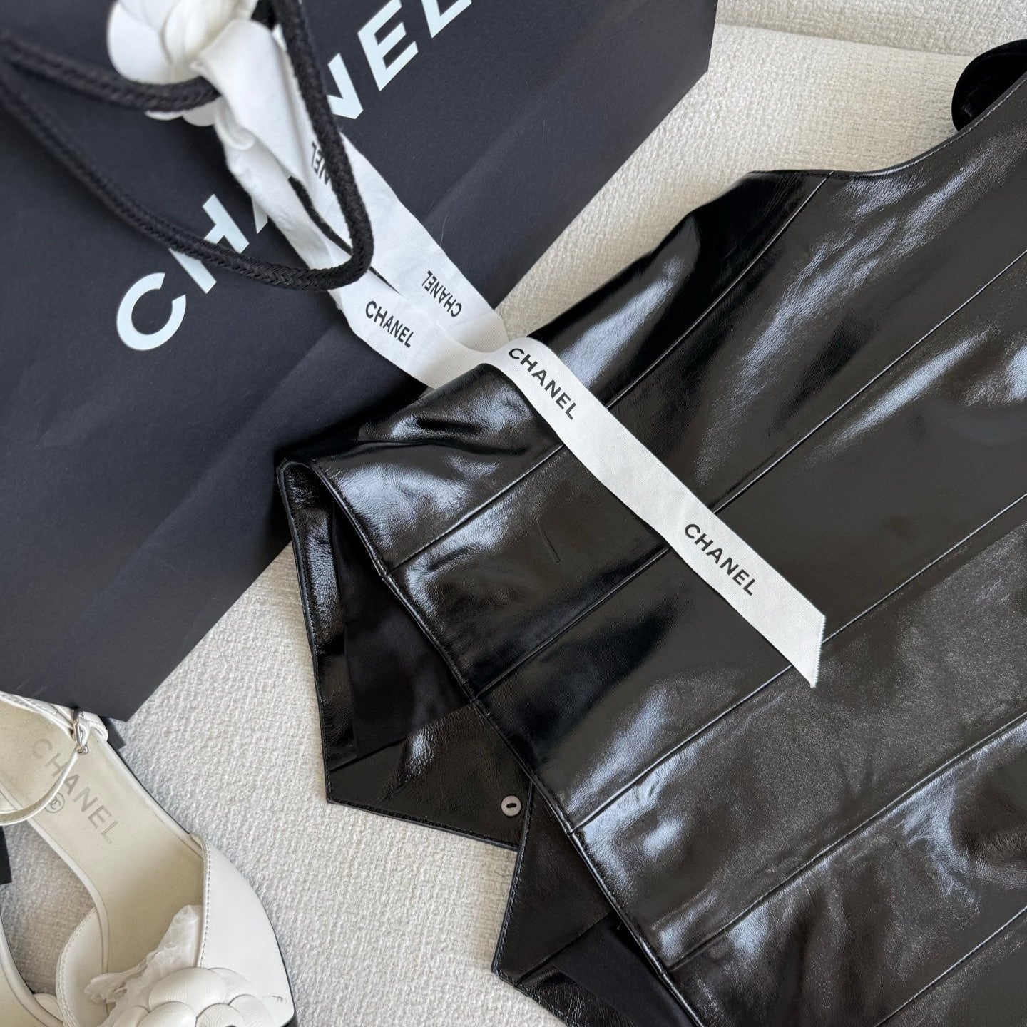 Handcrafted Genuine Sheepskin Vest - CHANEL