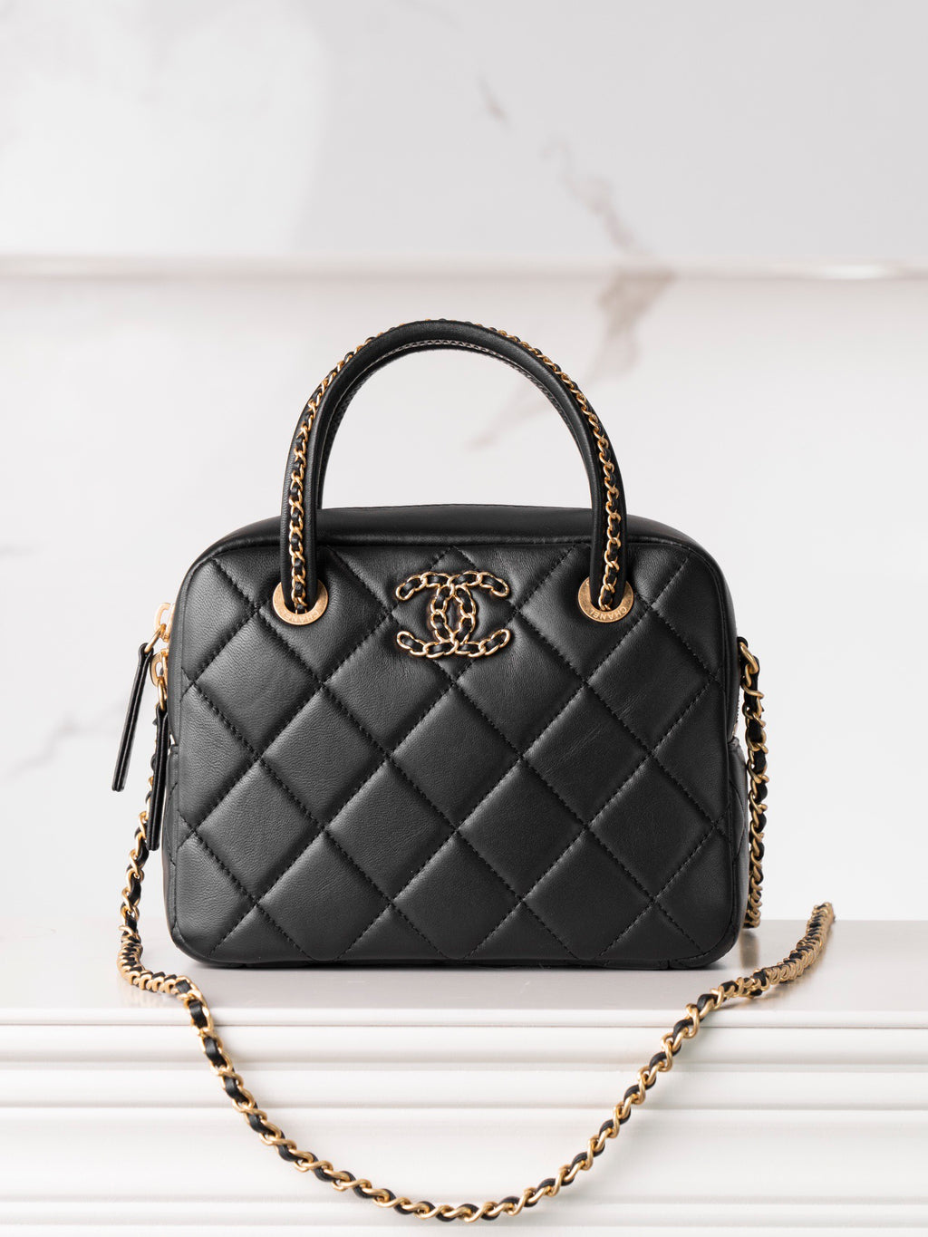 Bowling Bag Black - CHANEL