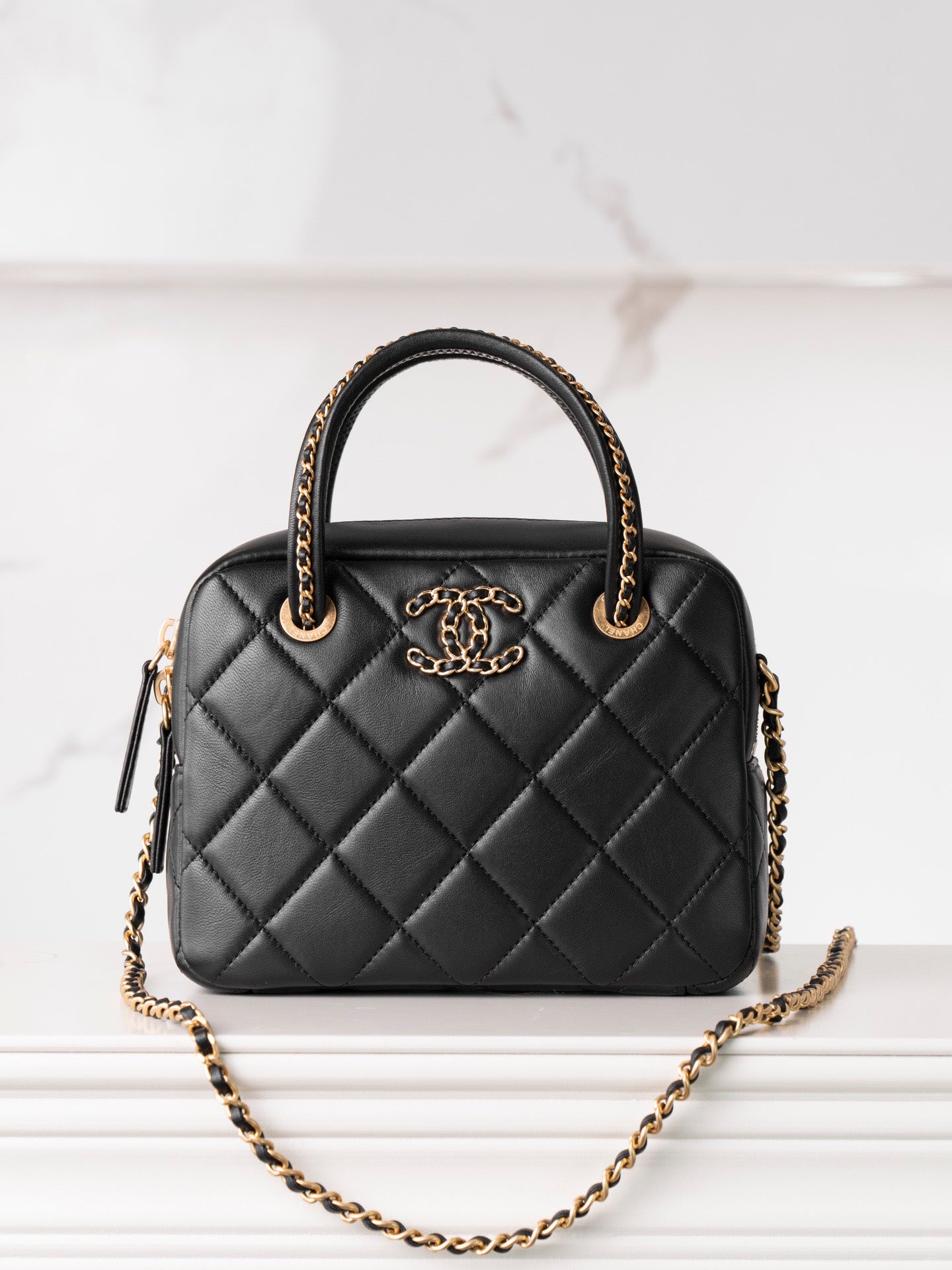 Bowling Bag Black - CHANEL