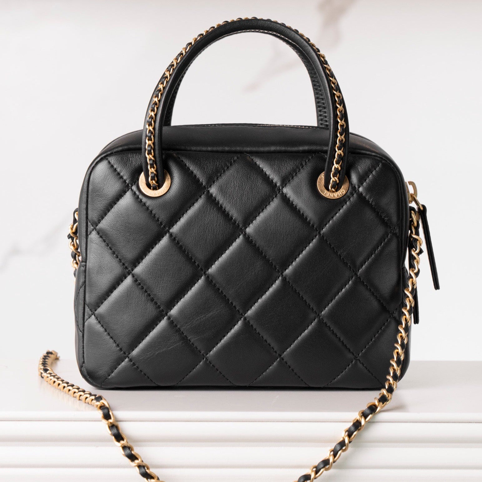 Bowling Bag Black - CHANEL