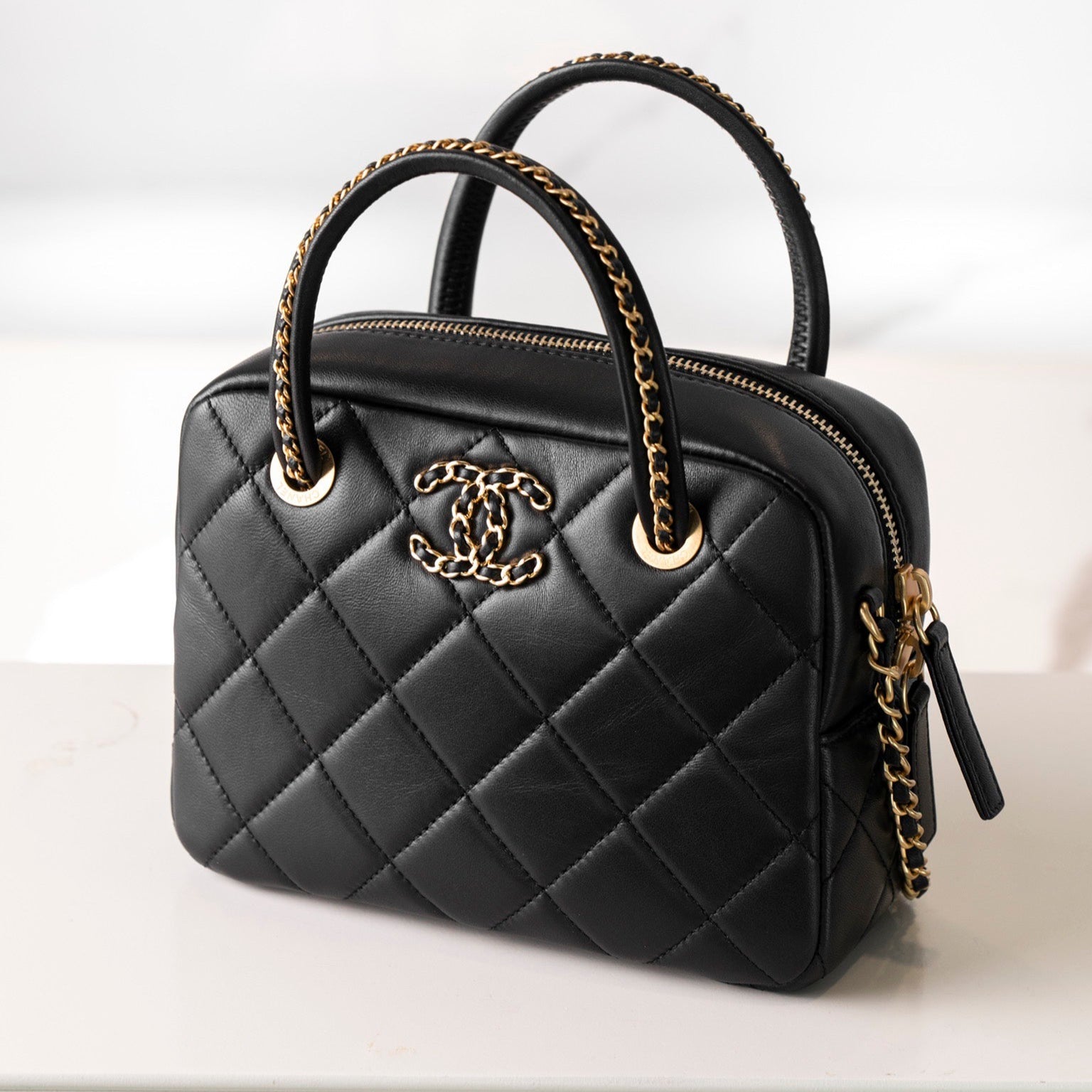 Bowling Bag Black - CHANEL