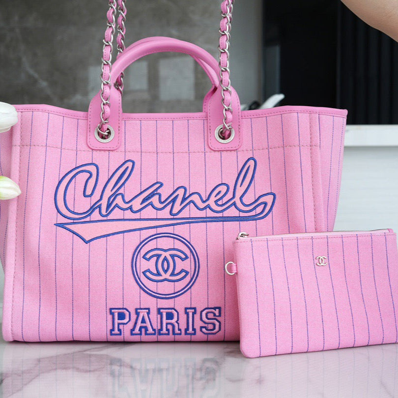 23P Spring/Summer Maxi Shopping Bag, Pink - CHANEL