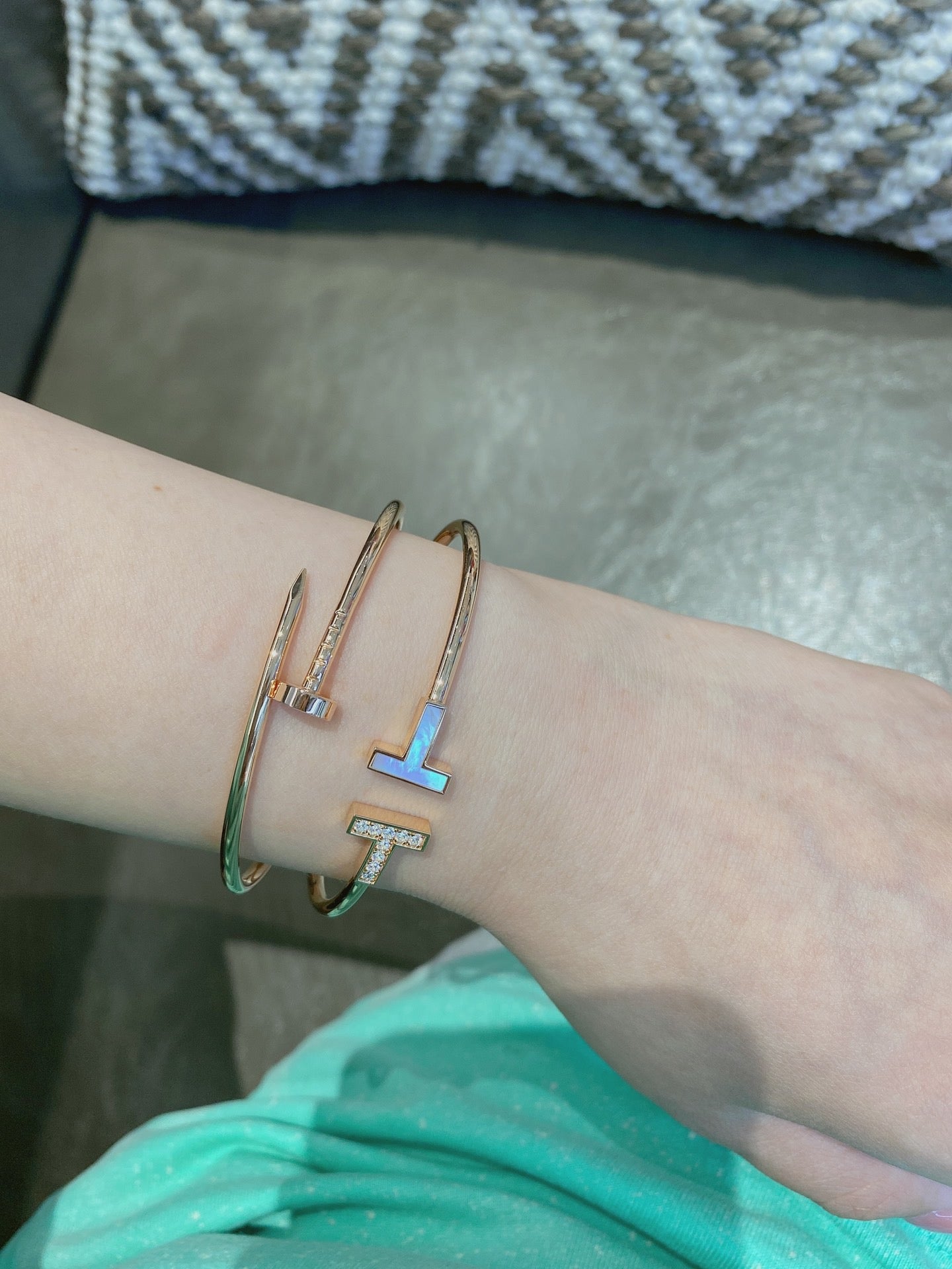 Wire Bracelet in Yellow Gold, Micro Link Bracelet in Yellow Gold - TIFFANY