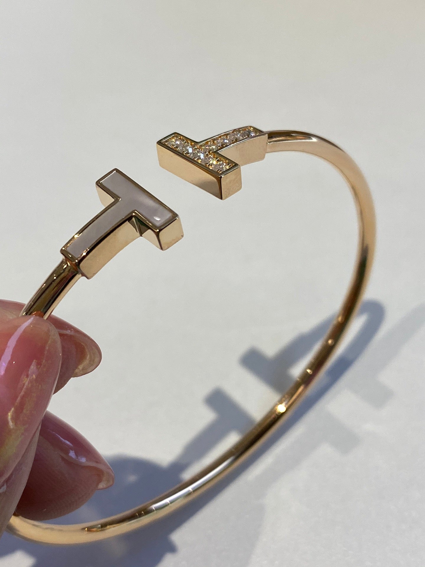 Wire Bracelet in Yellow Gold, Micro Link Bracelet in Yellow Gold - TIFFANY