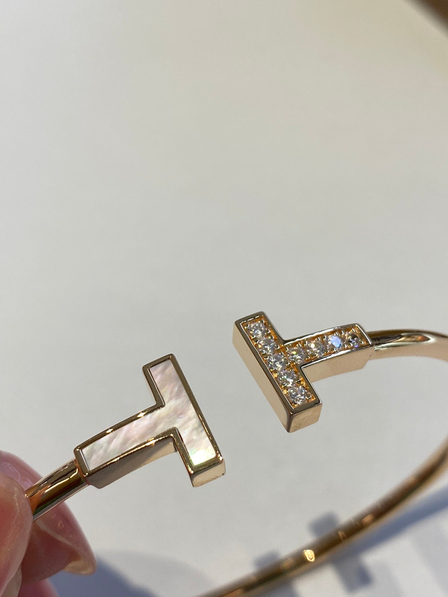 Wire Bracelet in Yellow Gold, Micro Link Bracelet in Yellow Gold - TIFFANY
