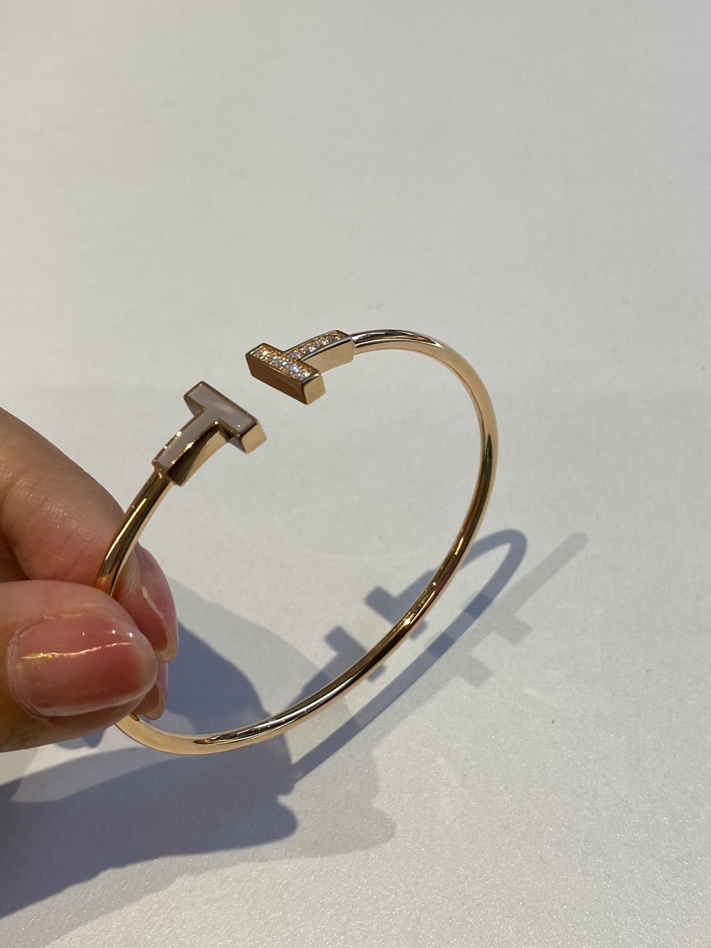 Wire Bracelet in Yellow Gold, Micro Link Bracelet in Yellow Gold - TIFFANY